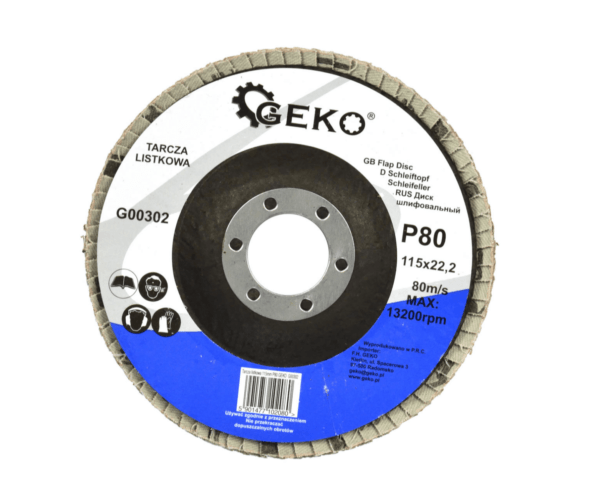 DISQUE A LAMELLE 115xGR80 G00302 GEKO POLOGNE
