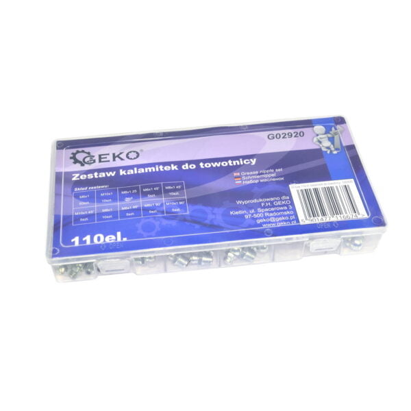 Coffret de graisseurs 110 pcs G02920 GEKO POLOGNE – Image 4
