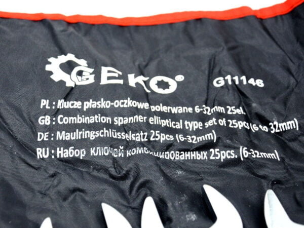 Jeu de 25 pcs clés mixtes 6-32mm G11146 GEKO POLOGNE – Image 5