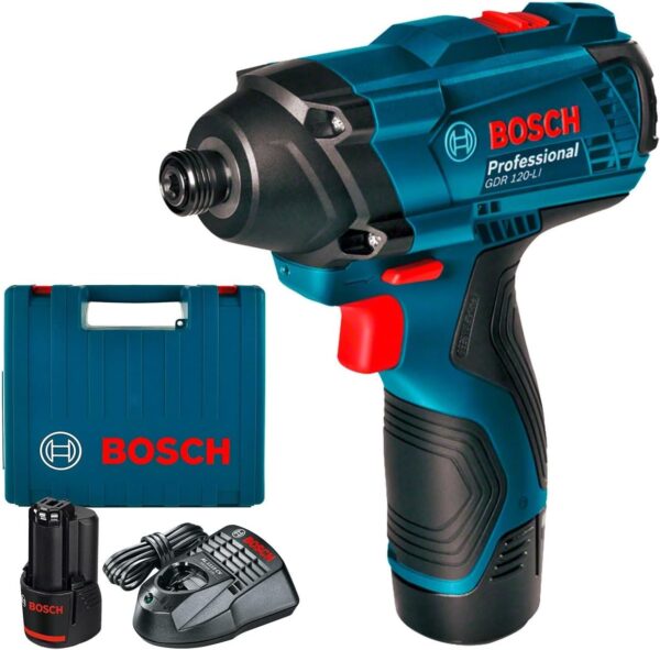 VISSEUSE À CHOCS/BOULONNEUSE SANS FIL 12V AVEC 2 BATTERIES GDR 120-LI BOSCH – Image 2