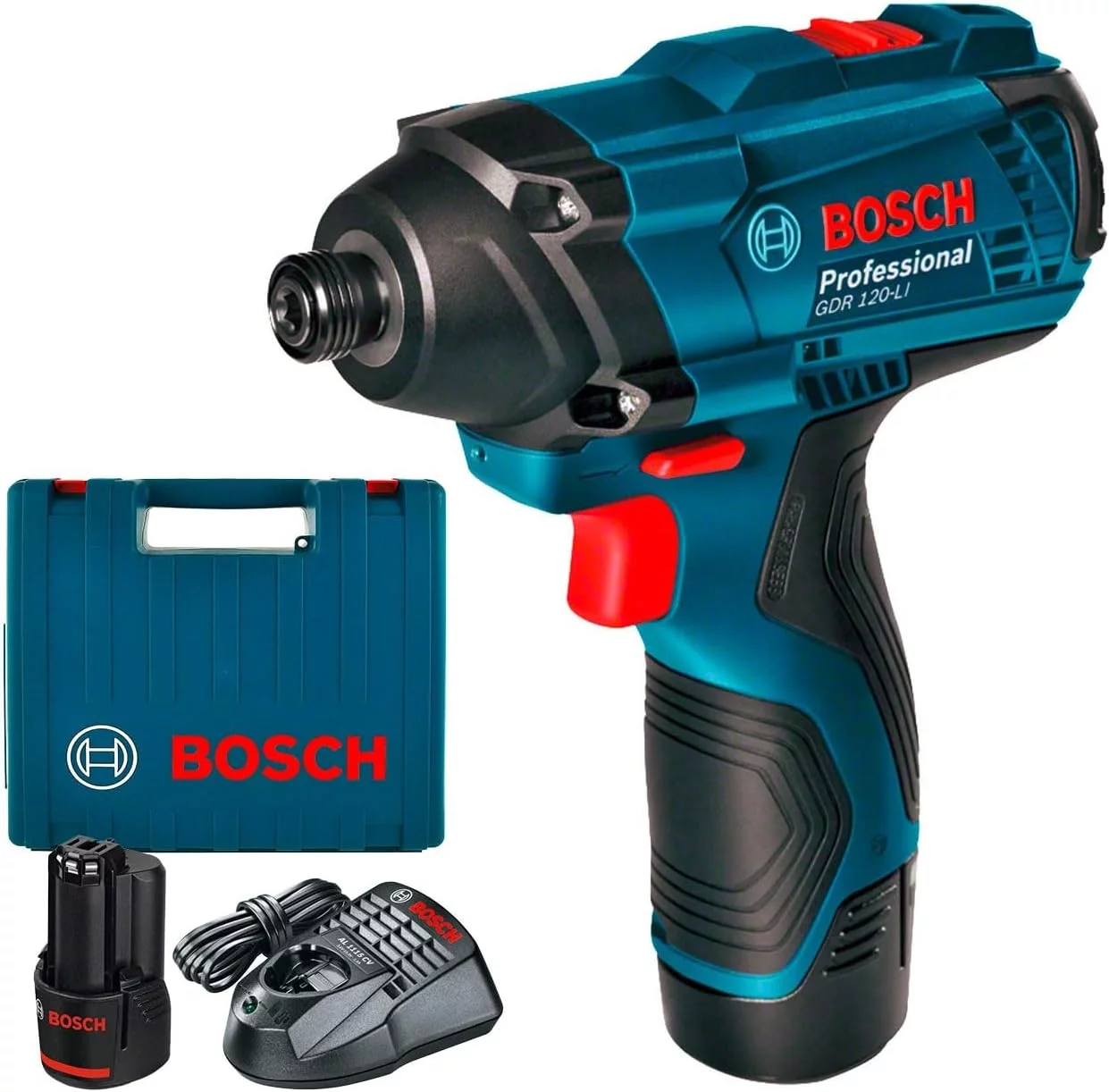 VISSEUSE À CHOCS/BOULONNEUSE SANS FIL 12V AVEC 2 BATTERIES GDR 120-LI BOSCH – Image 2