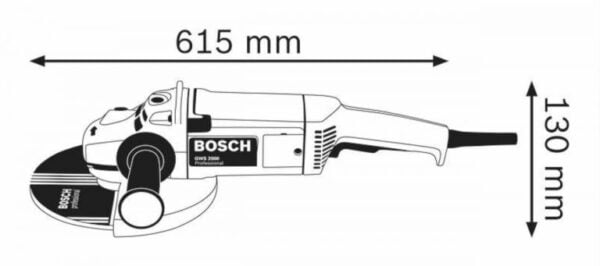 MEULEUSE ANGULAIRE 230MM 2000W GWS 2000 BOSCH – Image 3