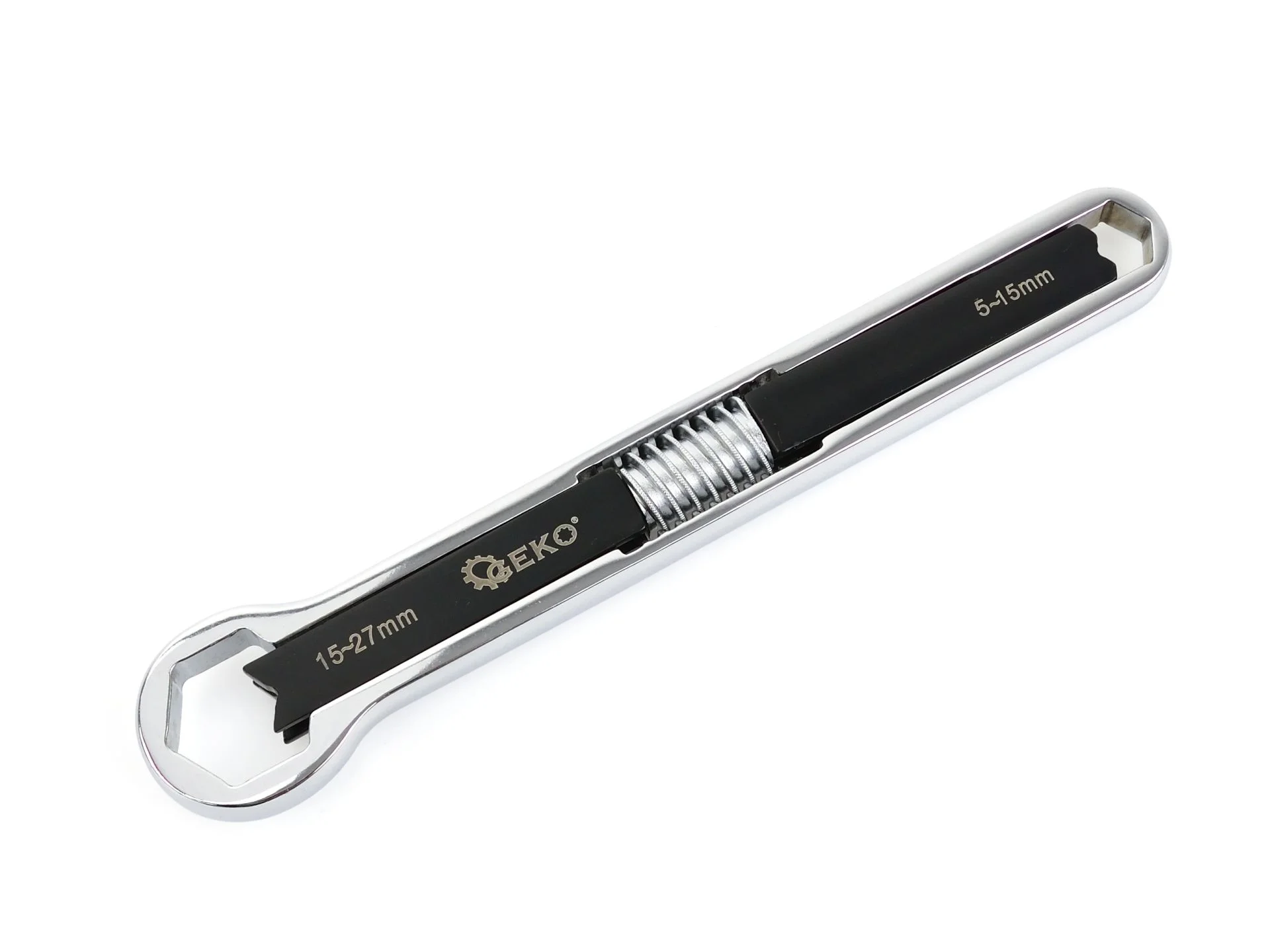 CLE UNIVERSELLE A MOLETTE FONCTION 15-27mm ET 5-15mm G15028 GEKO POLOGNE