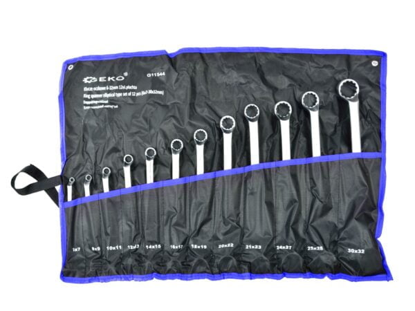 JEU DE 12 CLES POLYGONALES COUDEES  DE 6 A 32MM G11544 GEKO POLOGNE – Image 2