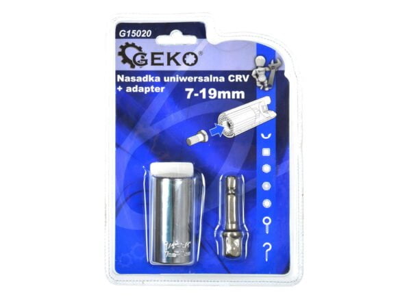 ADAPTATEUR UNIVERSEL POUR ECROU/BOULON DE 7 A 19MM G15020 GEKO POLOGNE – Image 4
