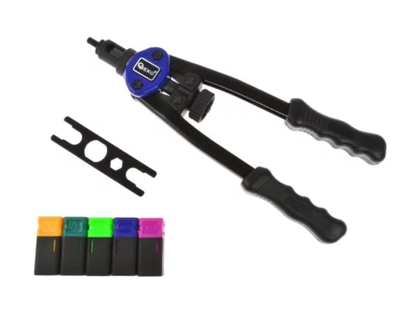 PINCE RIVETEUSE PRO A 2 BRAS POUR ECROUS A SERTIR M5-M12 G01355 GEKO PREMIUM POLOGNE