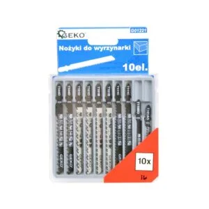 ENSEMBLE 10 LAMES SCIE SAUTEUSE TOUT MATERIAU G01221 GEKO POLOGNE