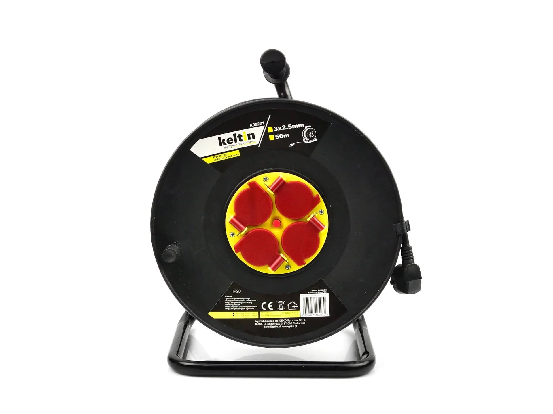 RALLONGE ELECTRIQUE 50M 4X230V 2,5MM2 K00231 KELTIN POLOGNE – Image 2
