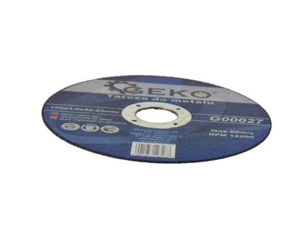 DISQUE A TRONCONNER 125x1x22,23MM G00027 GEKO POLOGNE – Image 2