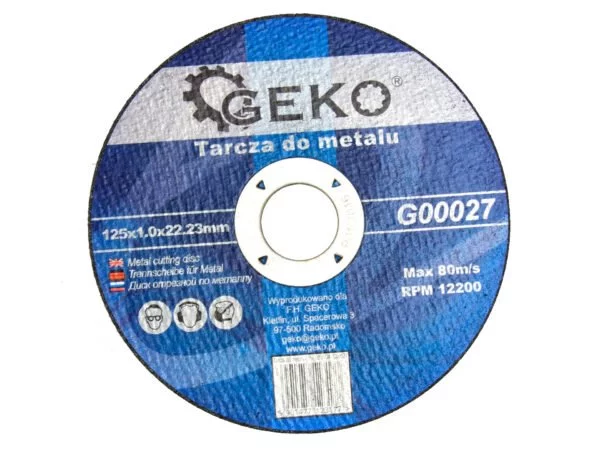 DISQUE A TRONCONNER 125x1x22,23MM G00027 GEKO POLOGNE