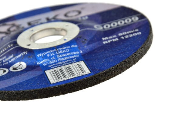 DISQUE DECOUPE/MEULAGE 125x6x22,23MM G00009 GEKO POLOGNE – Image 3