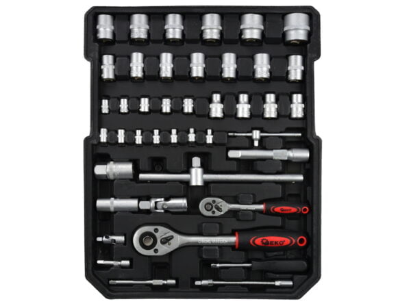 VALISE ALUMINIUM A ROULETTES 187 OUTILS  G10855 GEKO POLOGNE – Image 6
