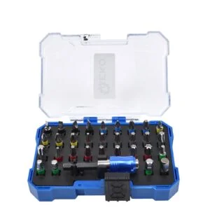 JEU 32P D'EMBOUT AVEC SUPPORT MAGNETIQUE VERROUILLABLE G30064 GEKO  POLOGNE