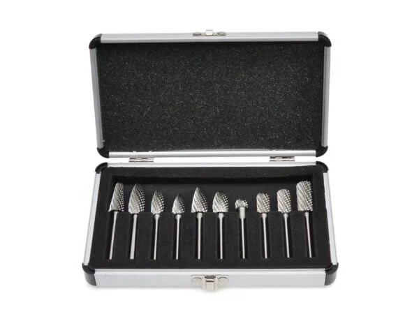 COFFRET DE 10 FRAISES LIME DE CARBURE SUR TIGE 6MM G37511 GEKO POLOGNE – Image 3