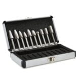 COFFRET DE 10 FRAISES LIME DE CARBURE SUR TIGE 6MM G37511 GEKO POLOGNE