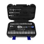 COFFRET CLIQUET, DOUILLES ET EMBOUTS 1/4 38 PCES G10152 GEKO POLOGNE