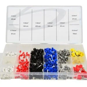 JEU DE 625 EMBOUTS CONNECTEUR DE CABLAGE A SERTIR DE 0,5 A 10MM2 G02815 GEKO POLOGNE