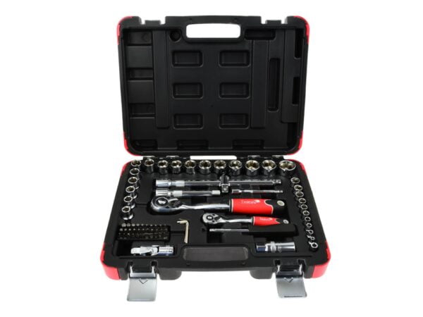 COFFRET 72 PCS DOUILLES & ACC 1/4-1/2  T00100 TARVDY POLOGNE