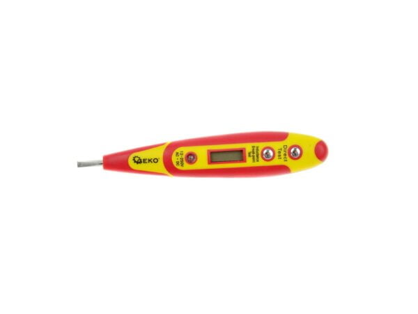 JEU 6 TOURNEVIS ISOLE VDE 1000V + TESTEUR NUMERIQUE G30626 GEKO POLOGNE – Image 2