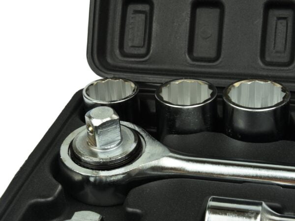 JEU DE DOUILLES 3/4" DE 19 A 50MM 12 PANS + ACCESSOIRES G10111 GEKO POLOGNE – Image 3