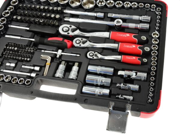 COFFRET 216 PCS DOUILLES & ACC 1/4-3/8-1/2  T00103 TARVDY POLOGNE – Image 4