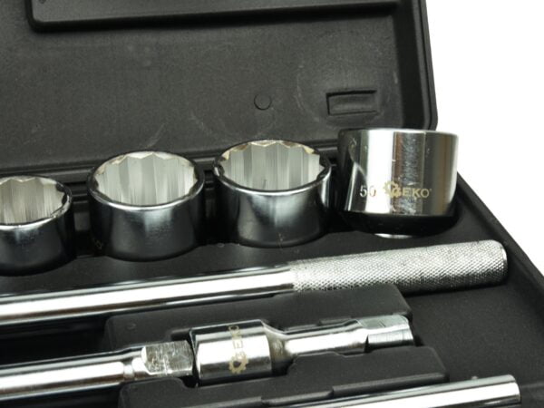 JEU DE DOUILLES 3/4" DE 19 A 50MM 12 PANS + ACCESSOIRES G10111 GEKO POLOGNE – Image 5