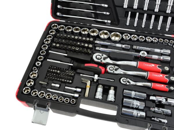 COFFRET 216 PCS DOUILLES & ACC 1/4-3/8-1/2  T00103 TARVDY POLOGNE – Image 5