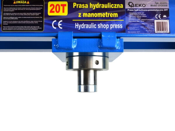 PRESSE D'ATELIER PNEUMATIQUE/HYDRAULIQUE 20T G02092 GEKO POLOGNE – Image 5