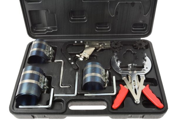 KIT D'OUTILS PINCE + CLES DE COMPRESSION A SEGMENT DE PISTON G02623 GEKO POLOGNE – Image 2