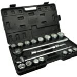 JEU DE DOUILLES 3/4" DE 19 A 50MM 6 PANS + ACCESSOIRES G10110 GEKO POLOGNE