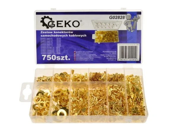 COFFRET DE COSSES DE BORNES NON ISOLEES 750PCS G02828 GEKO POLOGNE