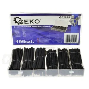 COFFRET DE GAINES THERMORETRACTABLES ASSORTIES NOIRES G02925 GEKO POLOGNE