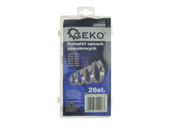 COFFRET DE COLLIERS DE SERRAGE 26 PCS G02812 GEKO POLOGNE – Image 2
