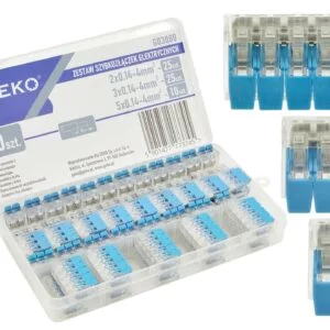 COFFRET CONNECTEURS ELECTRIQUES 0.14 - 4MM TYPE WAGO 60PCS G03080 GEKO POLOGNE