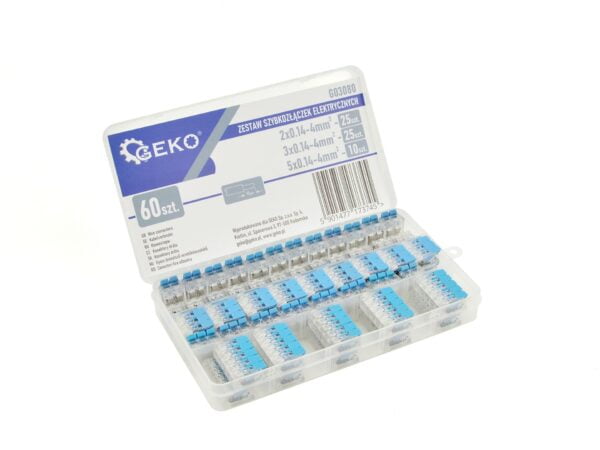 COFFRET CONNECTEURS ELECTRIQUES 0.14 - 4MM TYPE WAGO 60PCS G03080 GEKO POLOGNE – Image 5