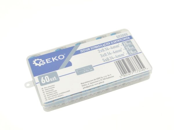 COFFRET CONNECTEURS ELECTRIQUES 0.14 - 4MM TYPE WAGO 60PCS G03080 GEKO POLOGNE – Image 6