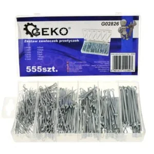 COFFRET DE GOUPILLES FENDUES 555 PCS G02826 GEKO POLOGNE