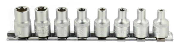 Jeu de douilles TORX E4-E14 sur rail 3/8" 8pcs G13530 GEKO POLOGNE