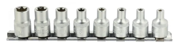 Jeu de douilles TORX E4-E14 sur rail 3/8" 8pcs G13530 GEKO POLOGNE