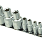 Jeu de douilles TORX E4-E16 sur rail 1/4 et 1/2" 9pcs G10166 GEKO POLOGNE