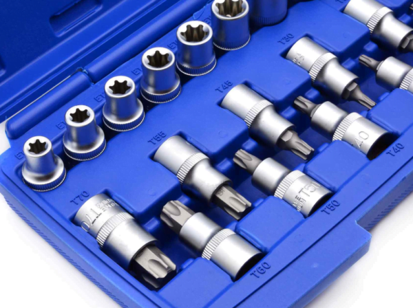 Jeu de 19 embouts à douille et torx drive 1/2 G13565 GEKO POLOGNE – Image 2