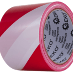 Ruban Balisage blanc et rouge 75mmx100M G01827 GEKO POLOGNE