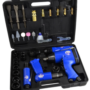 ENSEMBLE COMPLET OUTILS PNEUMATIQUES 33 PCES G00583 GEKO POLOGNE