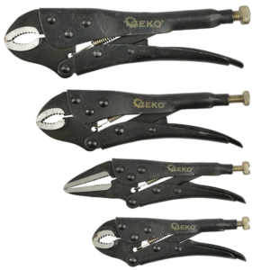 JEU DE 4 PINCES ETAUX RENFORCE 125-250 MM G10222 GEKO POLOGNE