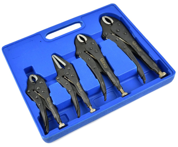 JEU DE 4 PINCES ETAUX RENFORCE 125-250 MM G10222 GEKO POLOGNE – Image 2