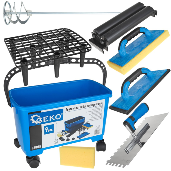 ENSEMBLE DE 9 OUTILS POUR POSE DE CARRELAGE G30159 GEKO POLOGNE