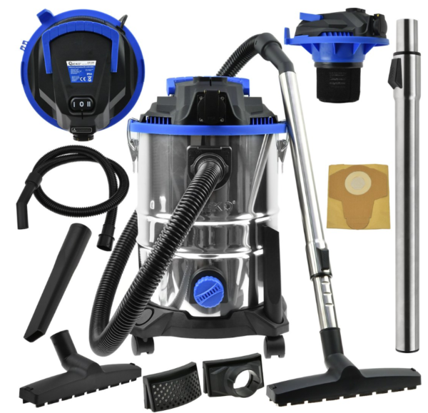 ASPIRATEUR / SOUFFLEUR INDUSTRIEL EAU ET POUSSIERES 25L G81098 GEKO POLOGNE
