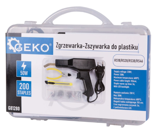 PISTOLET EN KIT DE SOUDAGE PLASTIQUE 50W G81280 GEKO POLOGNE – Image 4
