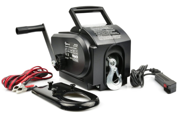 TREUIL ELECTRIQUE 12V A TELECOMMANDE 900KG G81706 GEKO POLOGNE