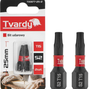 EMBOUTS DE TOURNEVIS IMPACT TORX T15 T00177-25-2 TVARDY POLOGNE